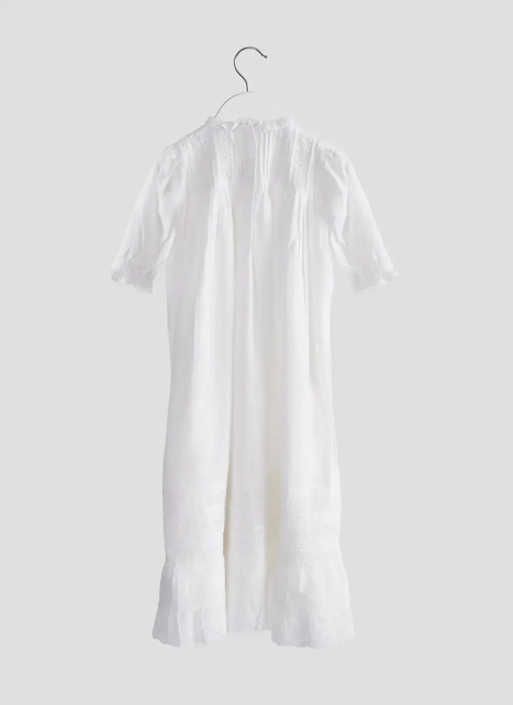 White Embroidered Christening Gown